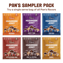 Pan's Mushroom Jerky Single Serve Sampler Pack - Vegan America