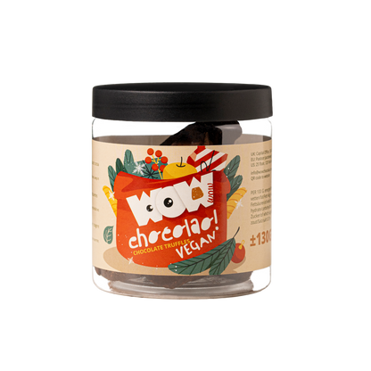 Vegan Christmas Truffles Gift Jar 130g | Dairy-Free Holiday Chocolate