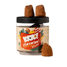 Vegan Christmas Truffles Gift Jar 130g | Dairy-Free Holiday Chocolate