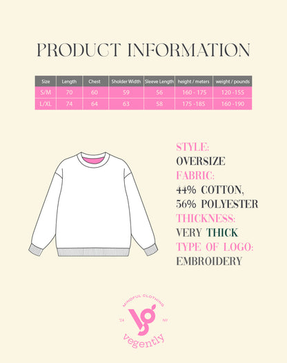 Pretty vegan girls Crewneck