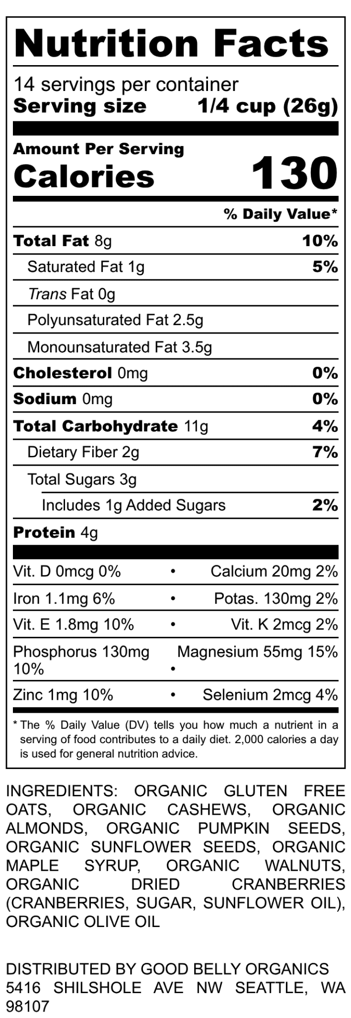 Organic Toasted Muesli - Vegan America