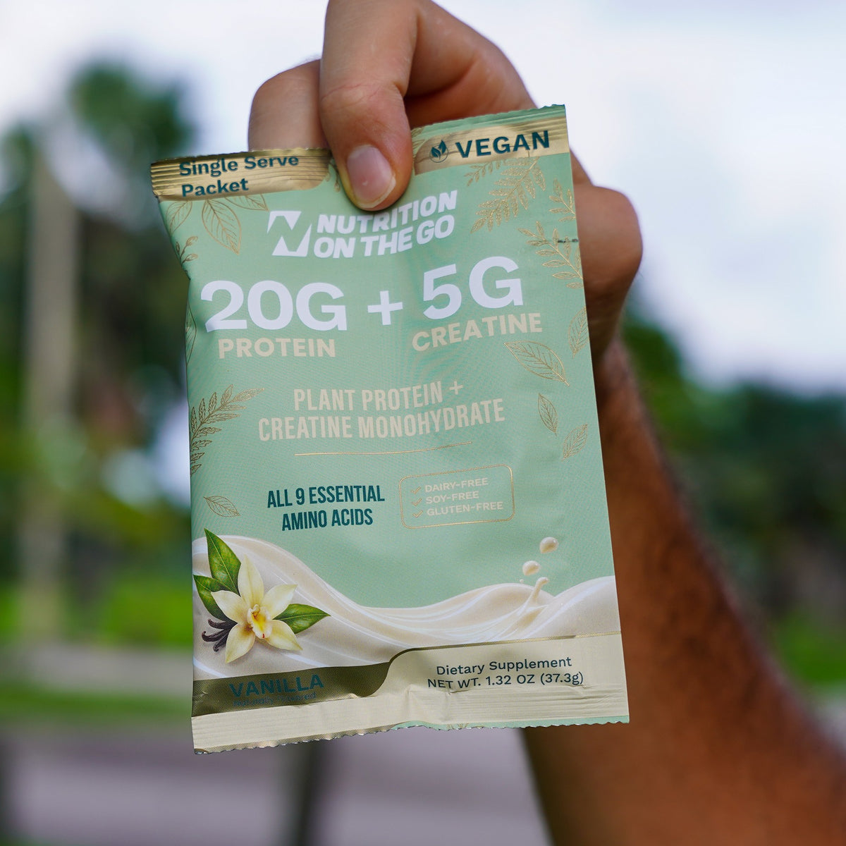 2-in-1 Vegan Protein + Creatine Travel Packets - Vegan America