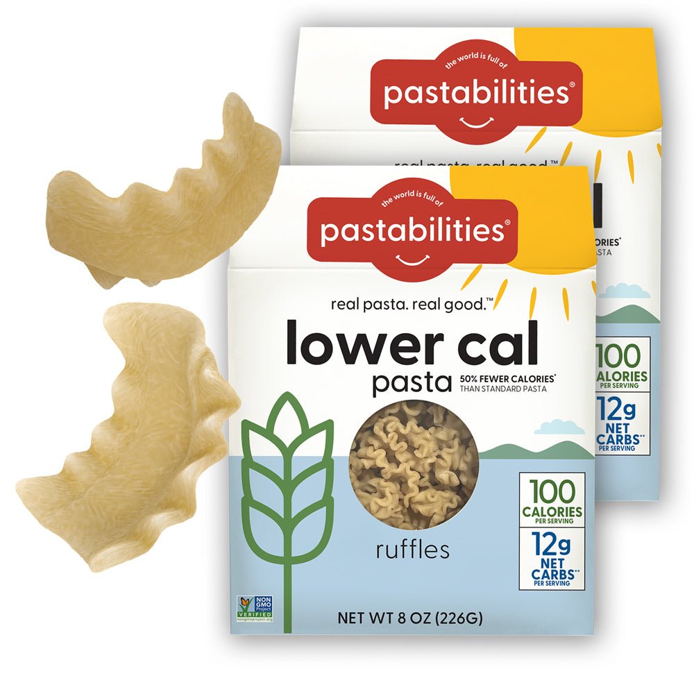 Lower Cal Pasta - Low Carb & Calorie - Ruffles