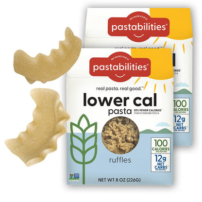 Lower Cal Pasta - Low Carb & Calorie - Ruffles