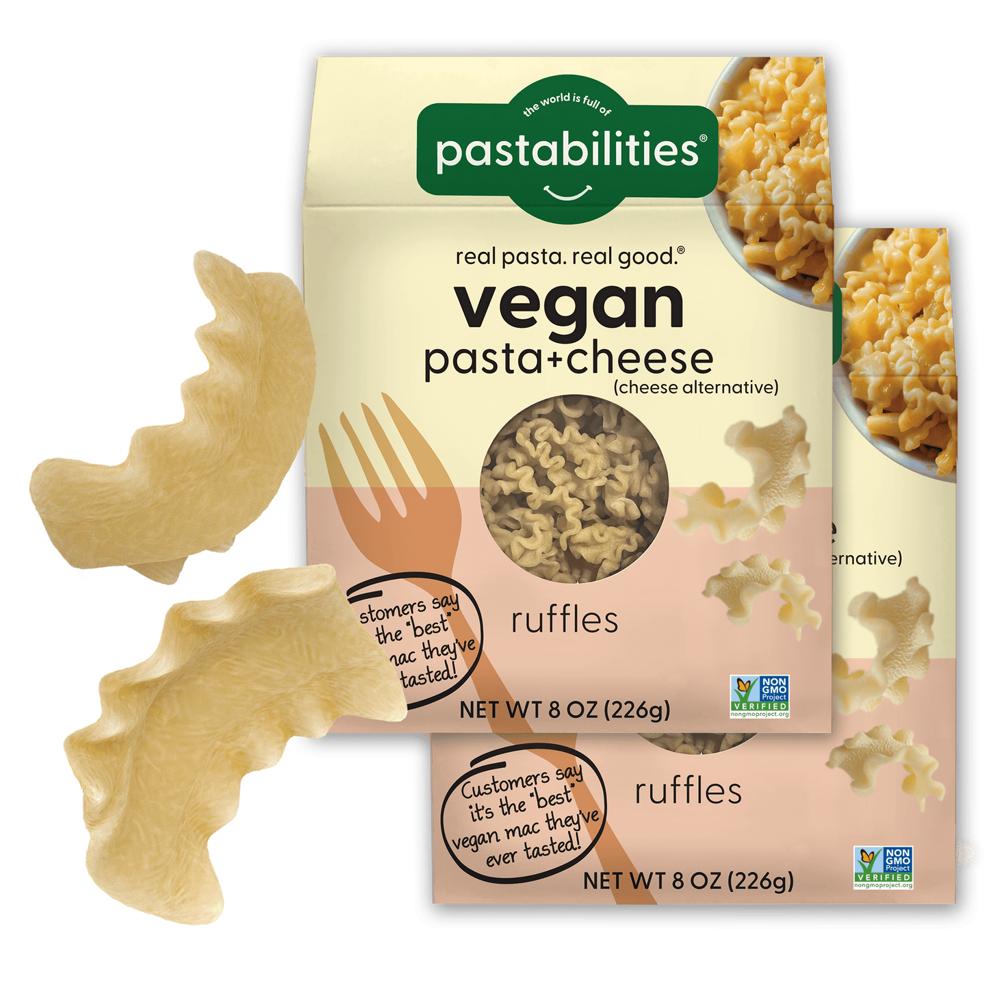 Vegan Ruffles Mac and Cheese