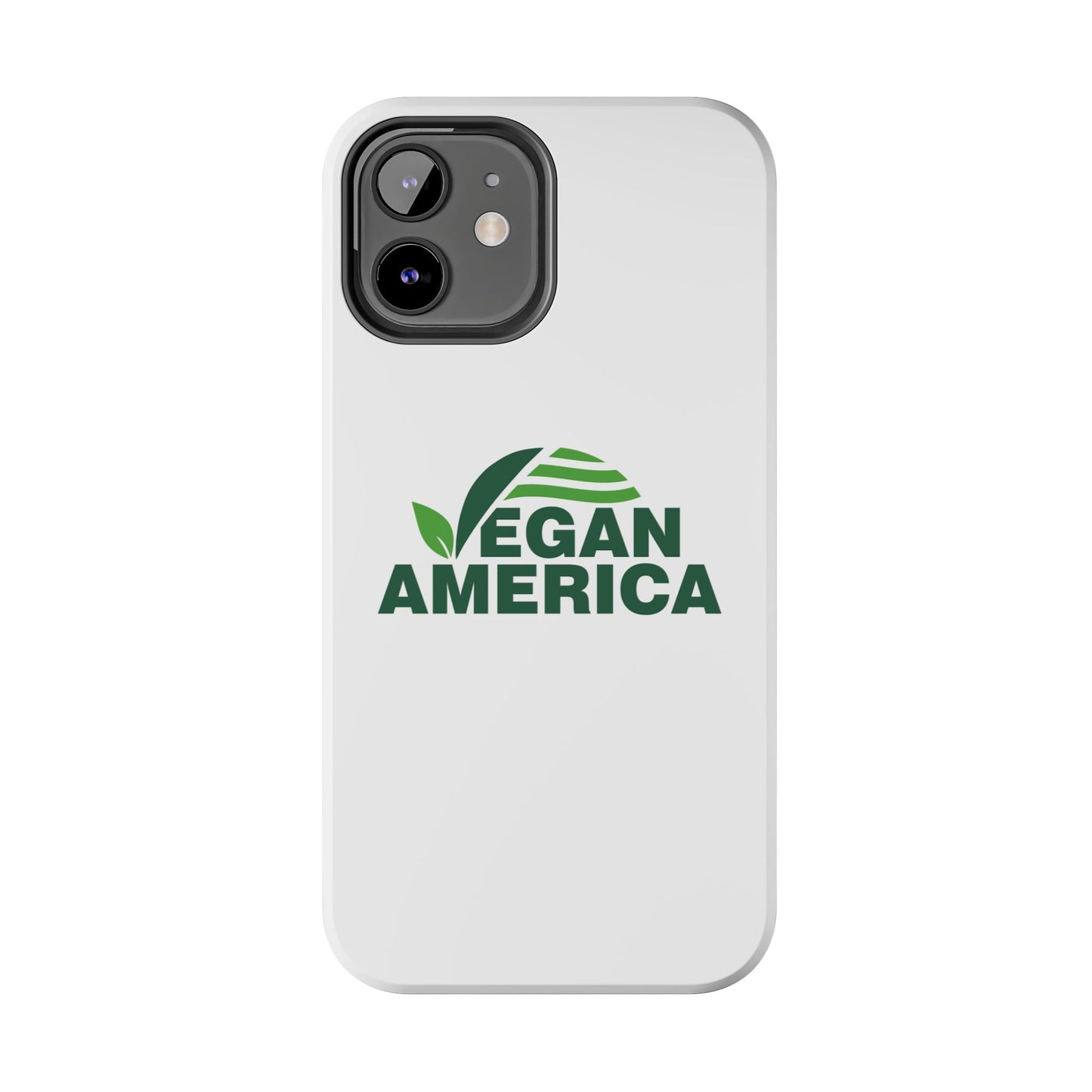 Vegan America Tough Phone Case — Eco - Friendly Plant Logo Protective Cover - Vegan America