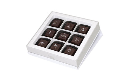 **VEGAN** 9 Piece Sea Salt Dark Chocolate Gift Box