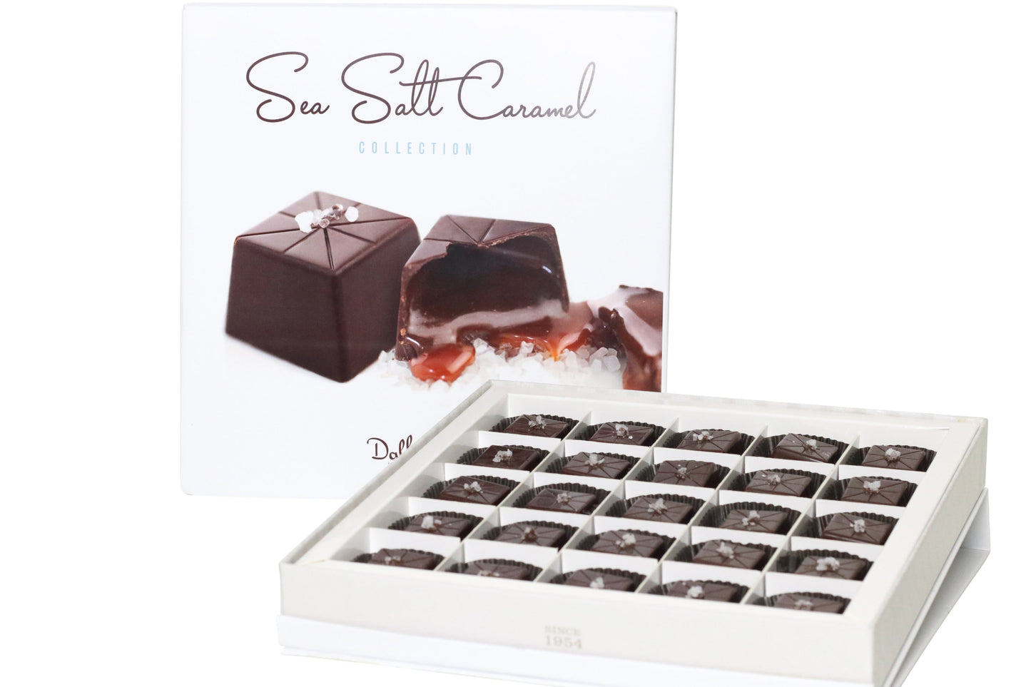 **VEGAN** 25 Piece Sea Salt Caramel Gift Box- Dark Chocolate