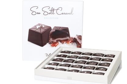 **VEGAN** 25 Piece Sea Salt Caramel Gift Box- Dark Chocolate