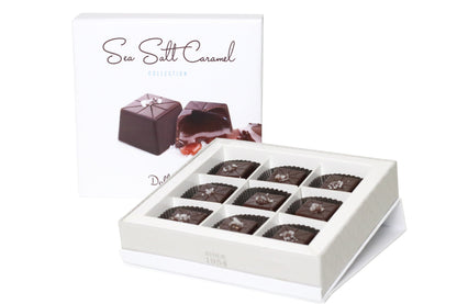 **VEGAN** 9 Piece Sea Salt Dark Chocolate Gift Box