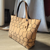 Geometric Cork Tote