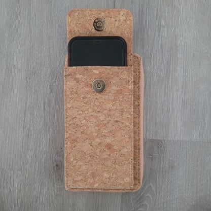 Cork Wristlet / Crossbody Phone Bag
