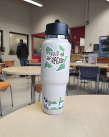 Vegan For The Animals Sticker