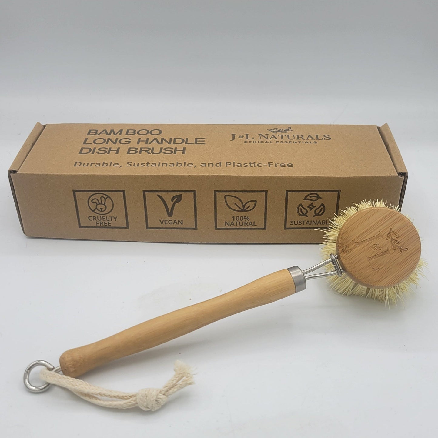 Bamboo Dish Brush With Long Handle