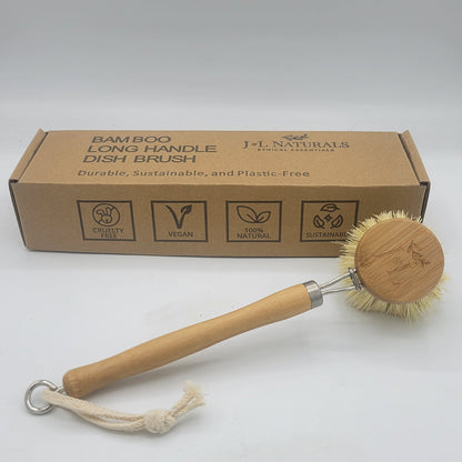 Bamboo Dish Brush With Long Handle