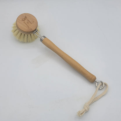 Bamboo Dish Brush With Long Handle
