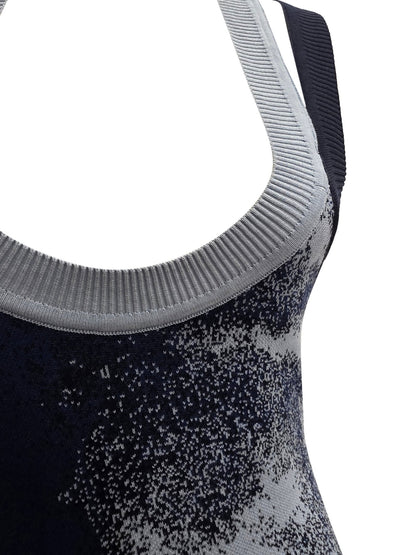 OCEAN SPINE KNITTED OPEN BACK ORGANIC GOWN - Vegan America