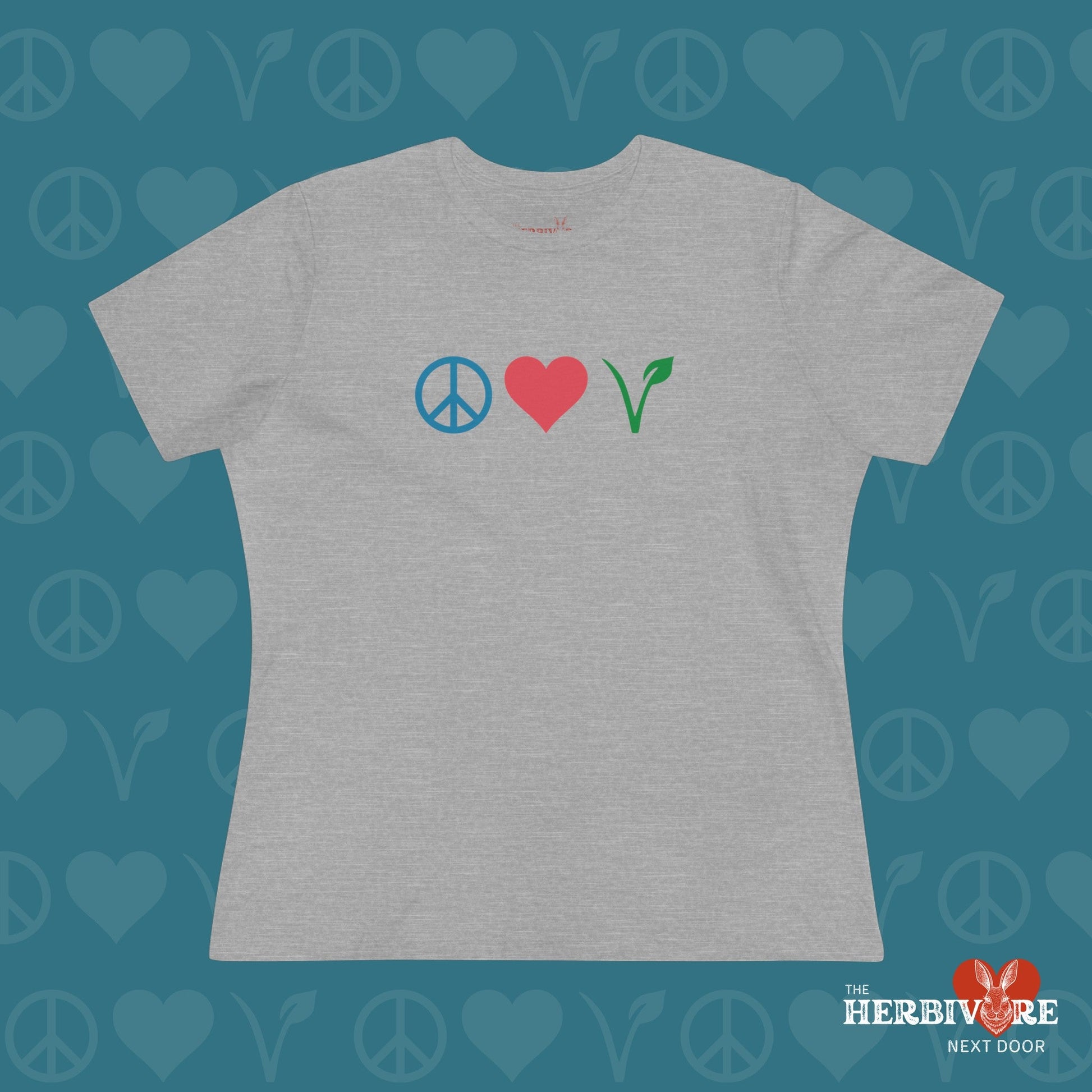 Peace Love Vegan - Women's Style T-Shirt - Vegan America