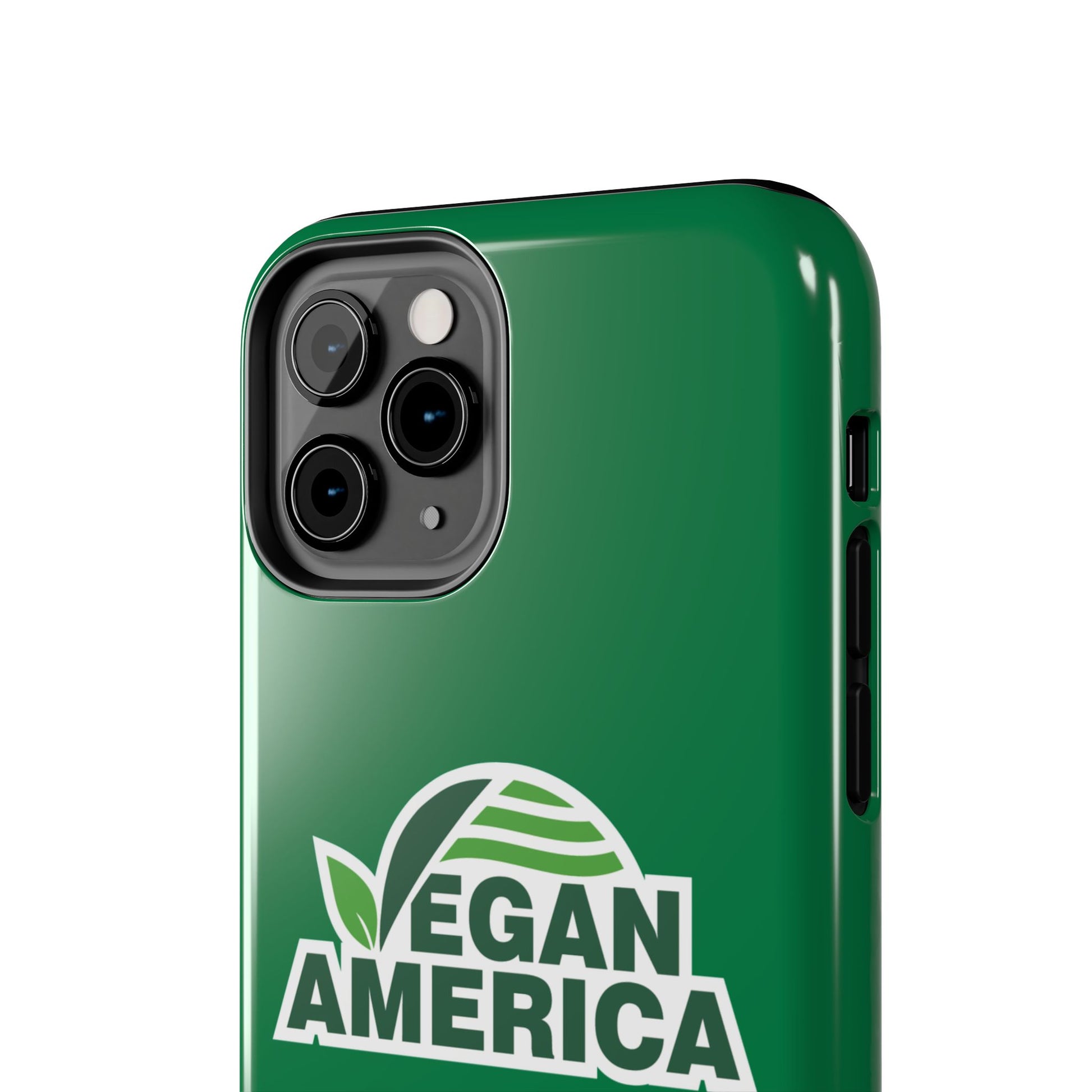 Vegan America Tough Phone Case — Green Protective Vegan Pride Cover - Vegan America