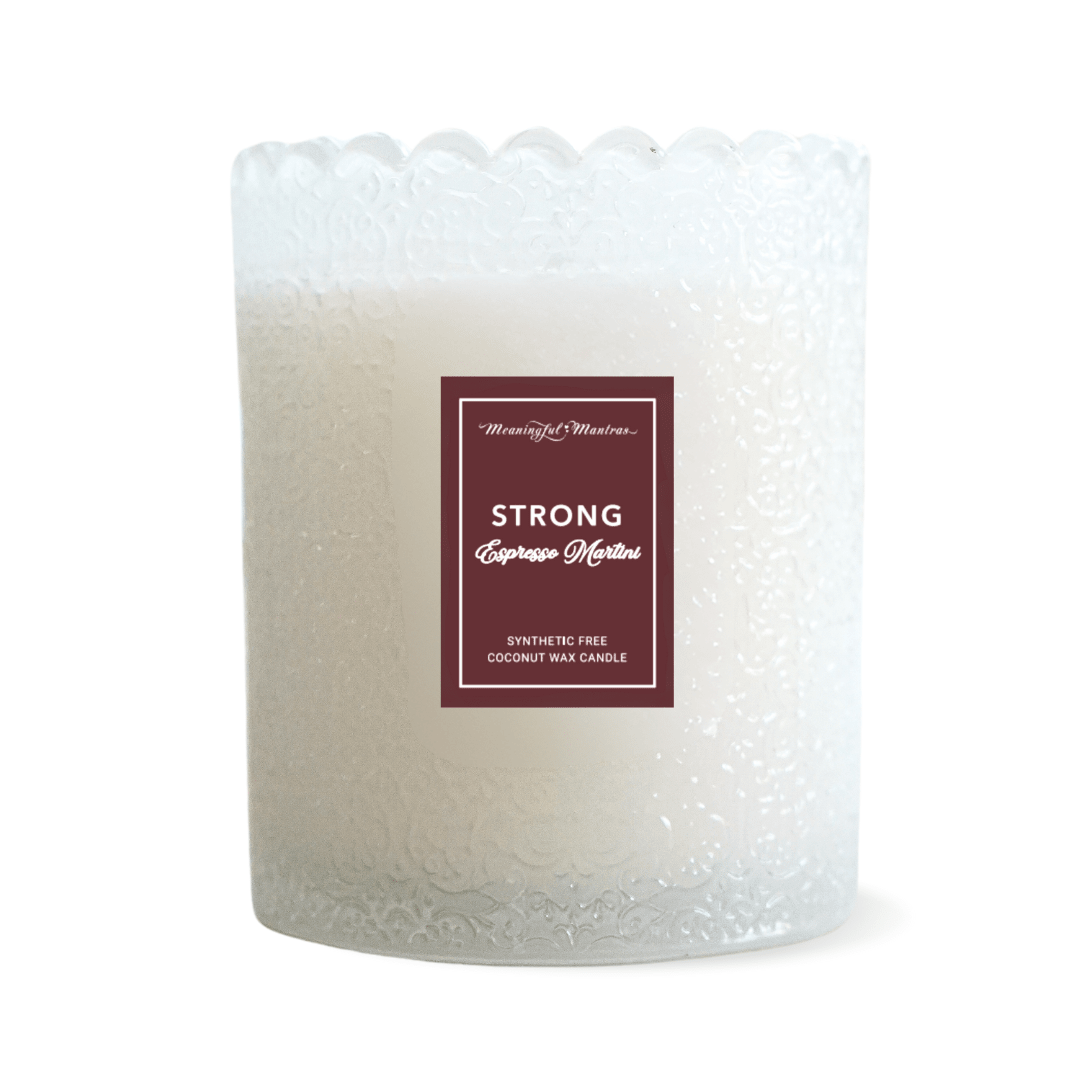 Strong Espresso Martini Natural Candle 8oz Kaia Collection - Vegan America
