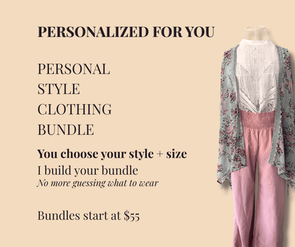 Personalized Thrift Outfit Bundle (2 - 3 Pieces) | Styled for You | Sustainable Fashion Gift - Vegan America