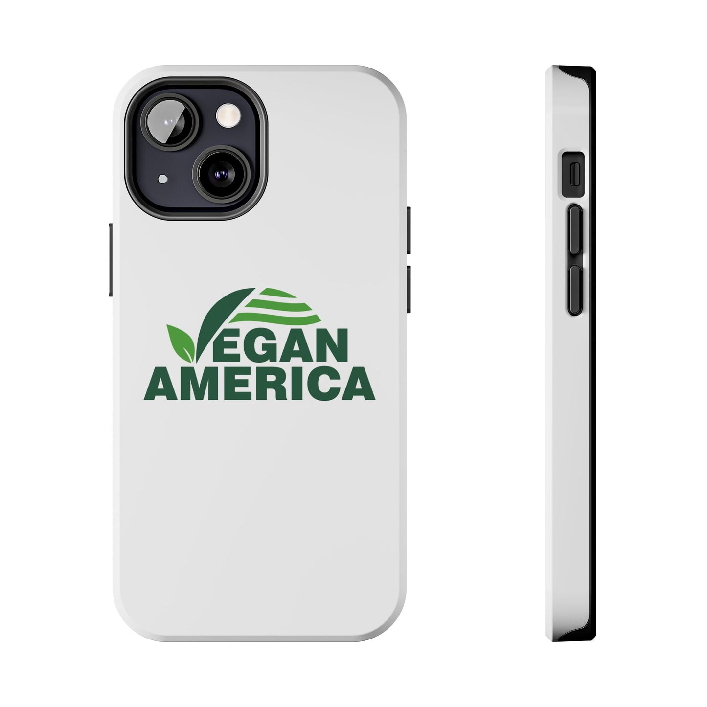 Vegan America Tough Phone Case — Eco - Friendly Plant Logo Protective Cover - Vegan America