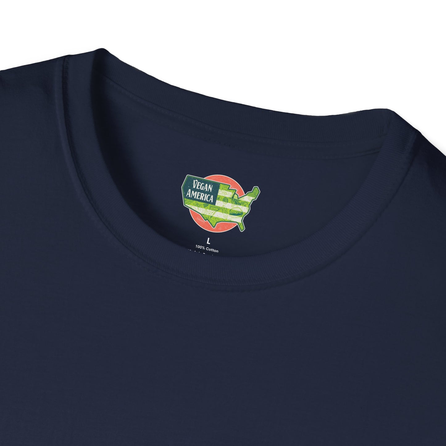 Unisex Vegan America T-Shirt, Eco-Friendly Apparel, Plant-Based Lifestyle Shirt, Perfect Gift for Vegans, Animal Rights Awareness Wear