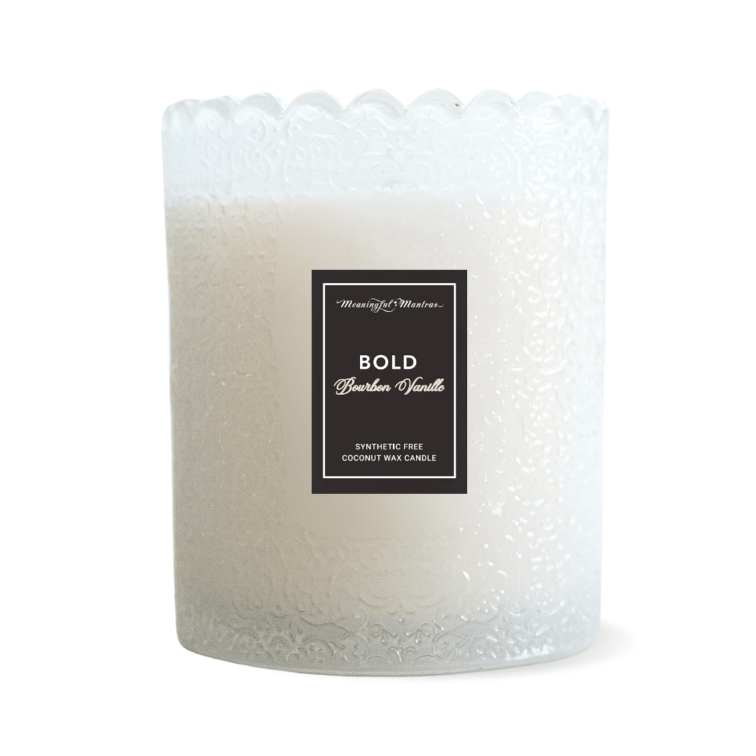 Bold Bourbon Vanille Natural Candle 8oz Kaia Collection - Vegan America