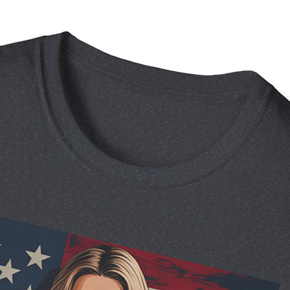 Vegan America T-Shirt | UnisexSoftstyle Tee, Eco - Friendly Fashion, Gift for Vegans, Independence Day Outfit, Casual Wear - Vegan America
