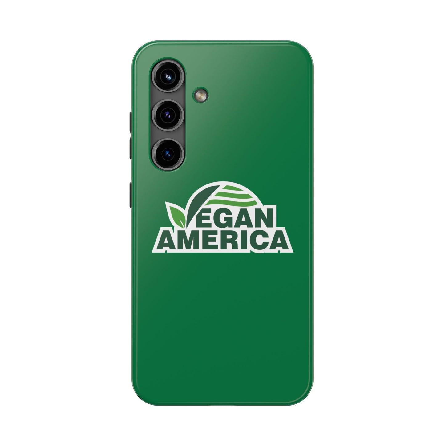 Vegan America Tough Phone Case — Green Protective Vegan Pride Cover - Vegan America