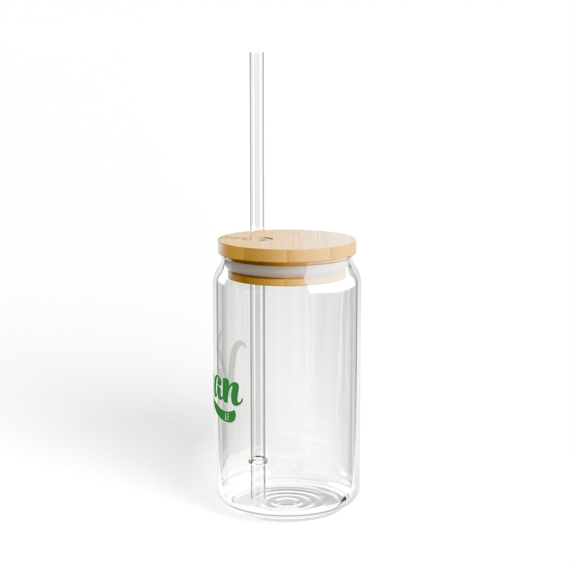 Vegan AF Sipper Glass, 16oz - Vegan America