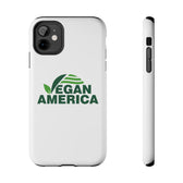 Vegan America Tough Phone Case — Eco-Friendly Plant Logo Protective Cover - Vegan America