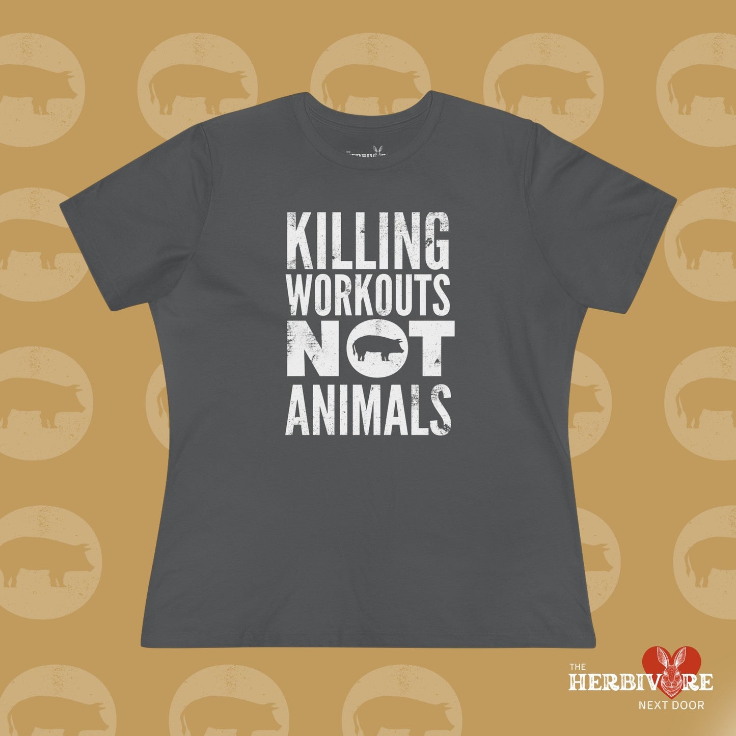 Killing Workouts Not Animals - Women's Style B&C 6400 - Vegan America