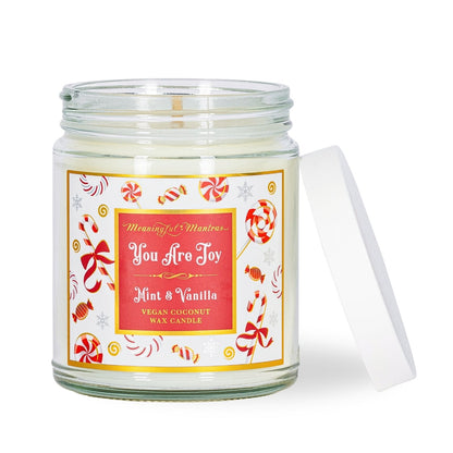 You Are Joy Mint & Vanilla Candle - Vegan America