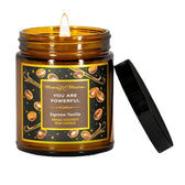 You Are Powerful Espresso Vanilla Candle - Vegan America