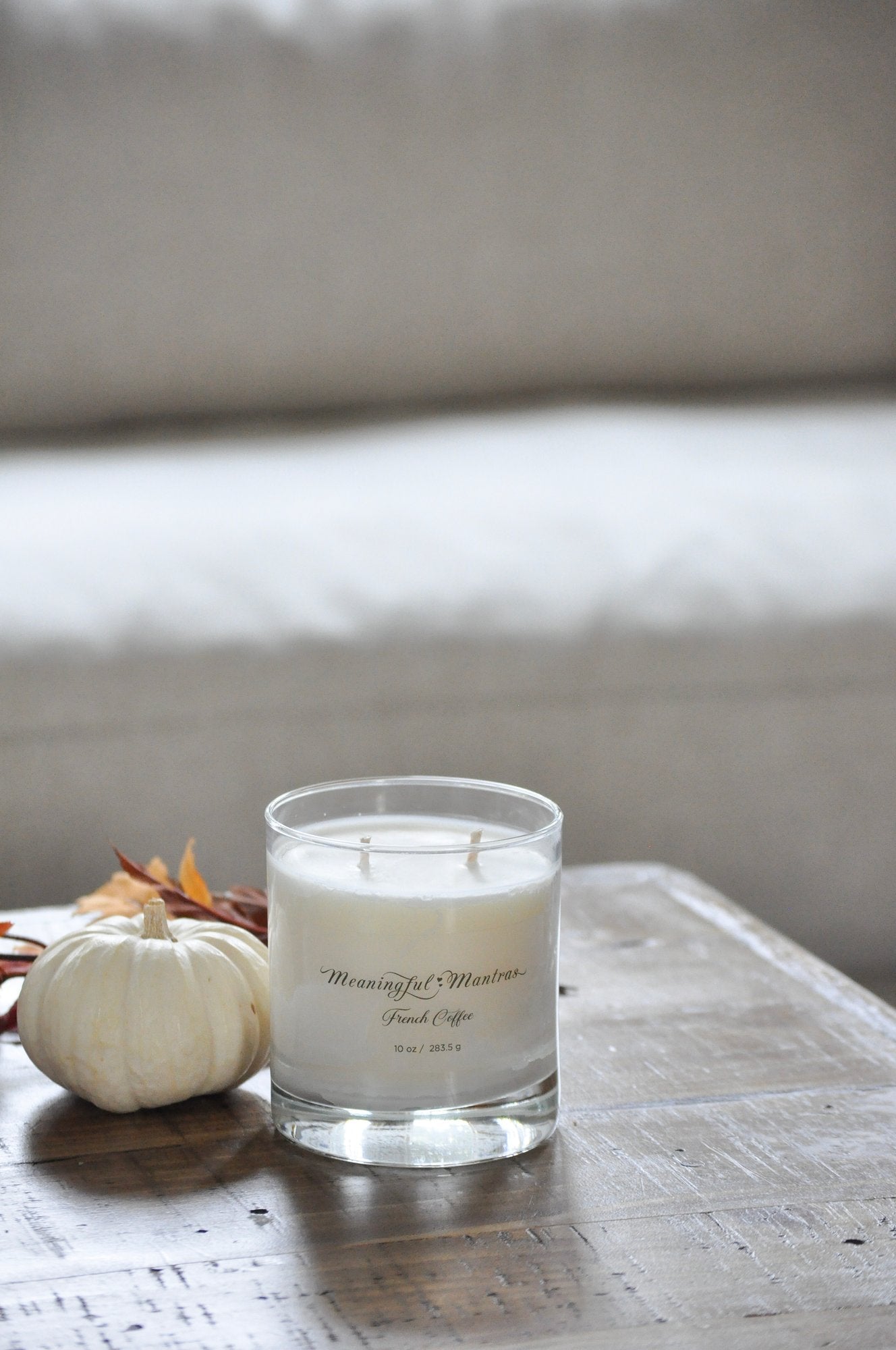 French Coffee 10oz Minimalistic Aromatherapy Candle - Vegan America