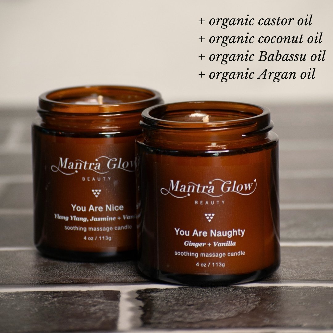 Mantra Glow Beauty Massage Candle Duo - Vegan America