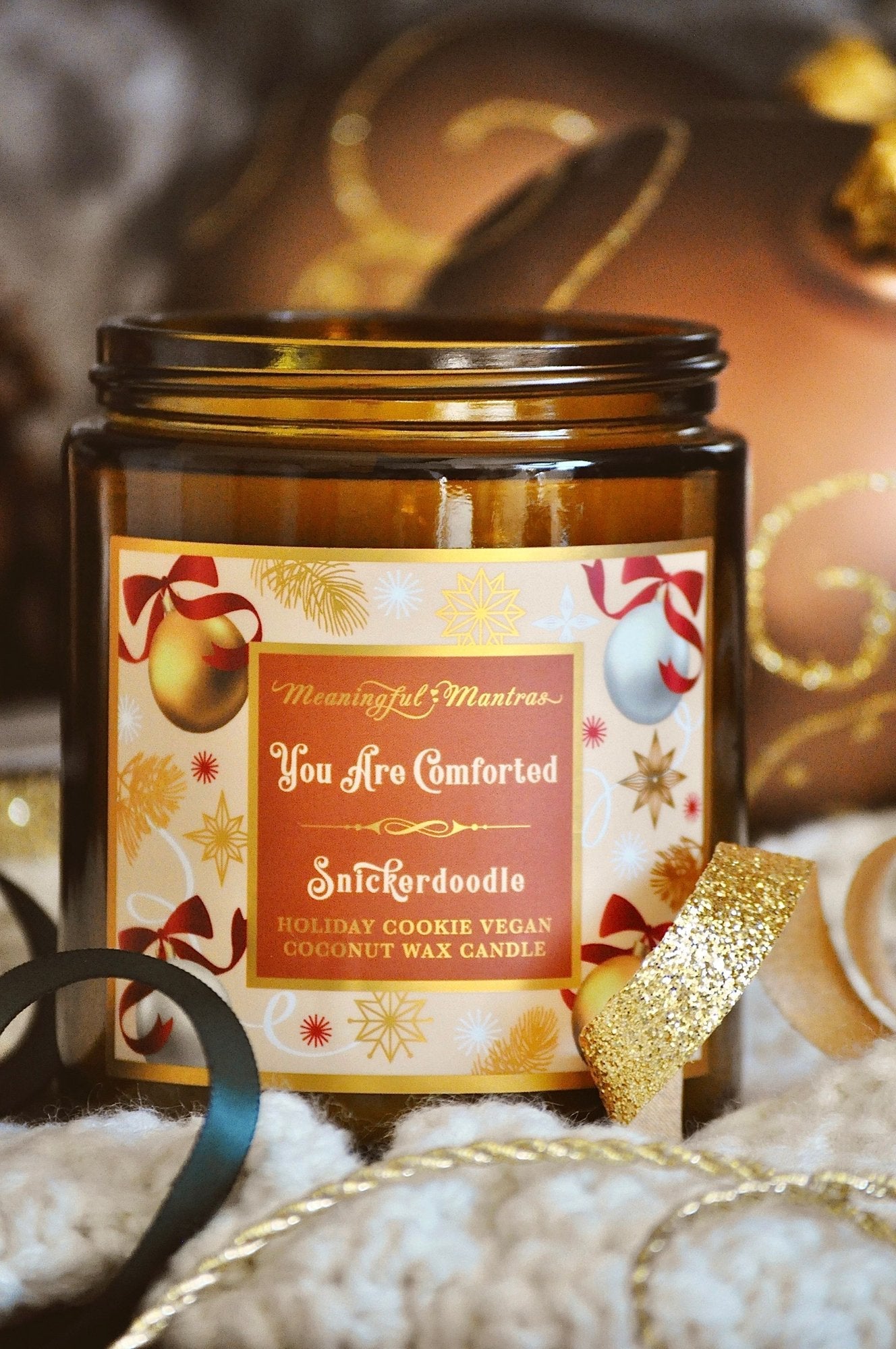 You Are Comforted Snickerdoodle Cookie Candle - Vegan America
