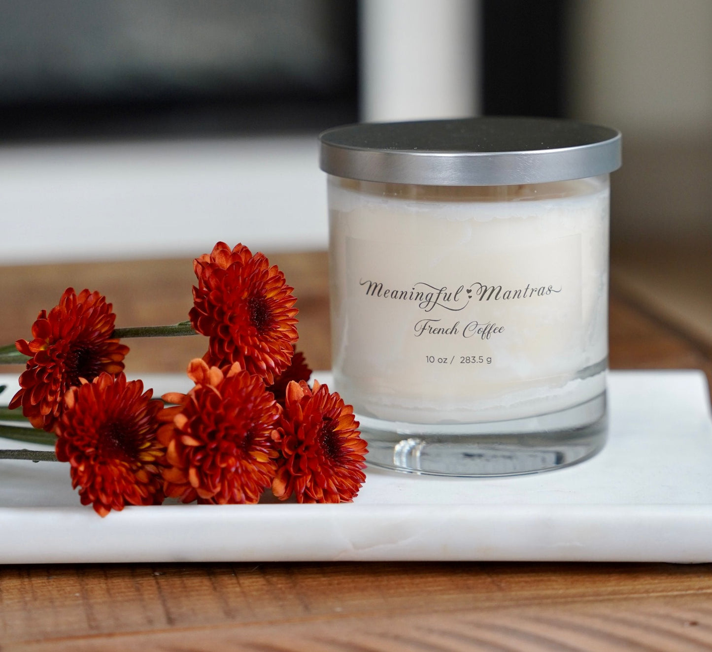 French Coffee 10oz Minimalistic Aromatherapy Candle - Vegan America