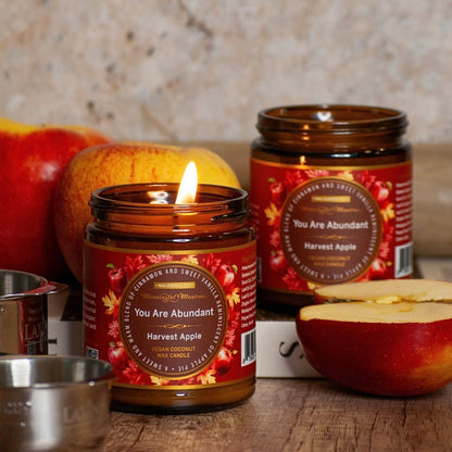 You Are Abundant Harvest Apple Candle - Vegan America