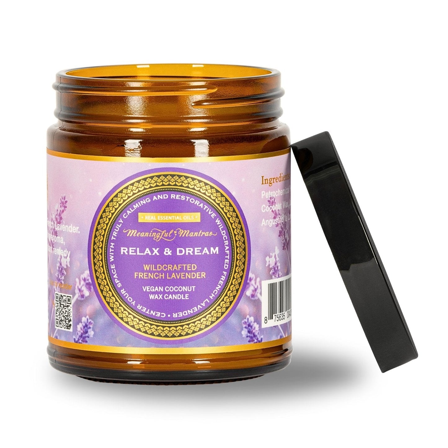 Relax & Dream Wildcrafted French Lavender Candle - Vegan America