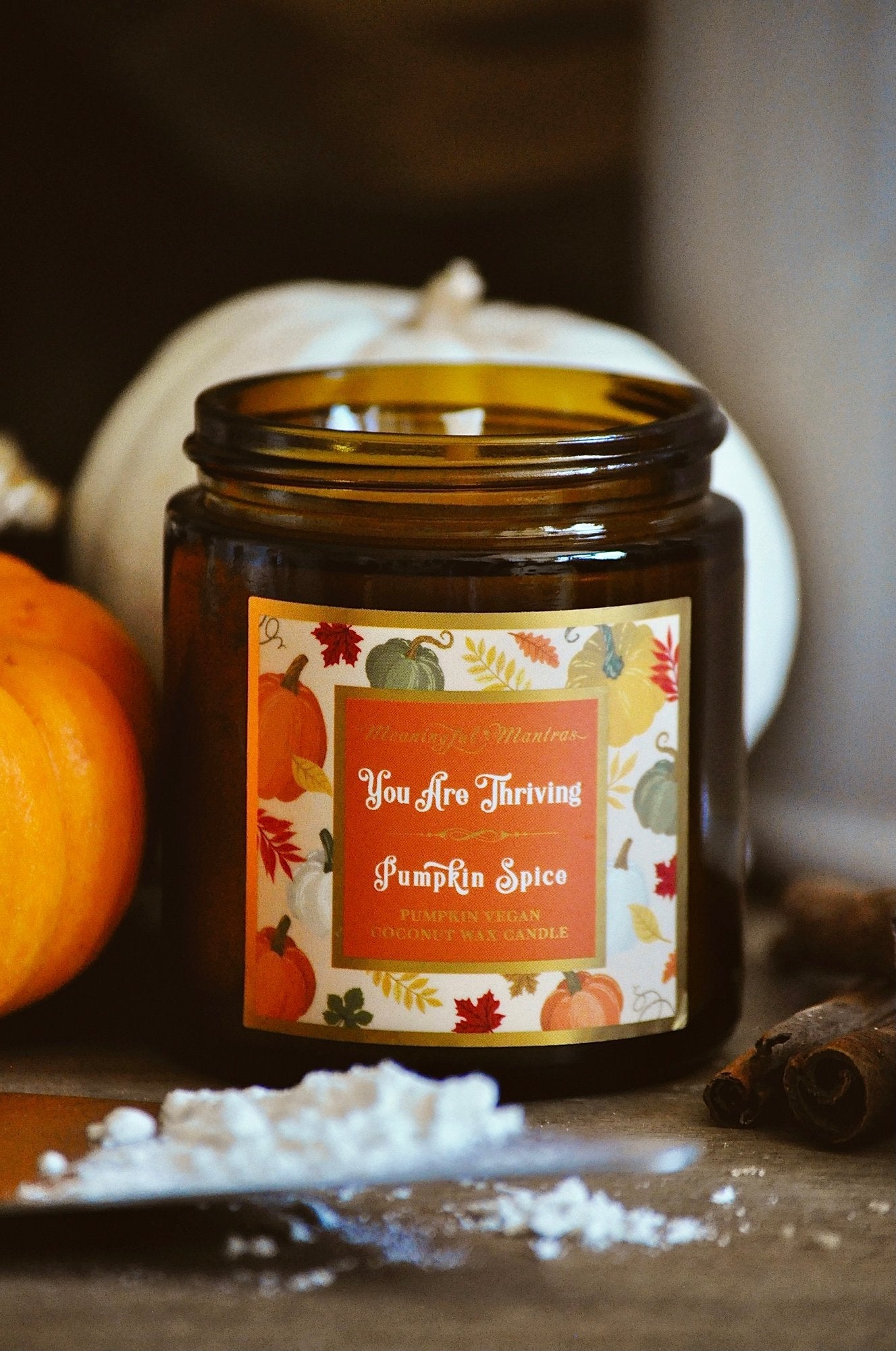 You Are Thriving Pumpkin Spice Mini Candle - Vegan America