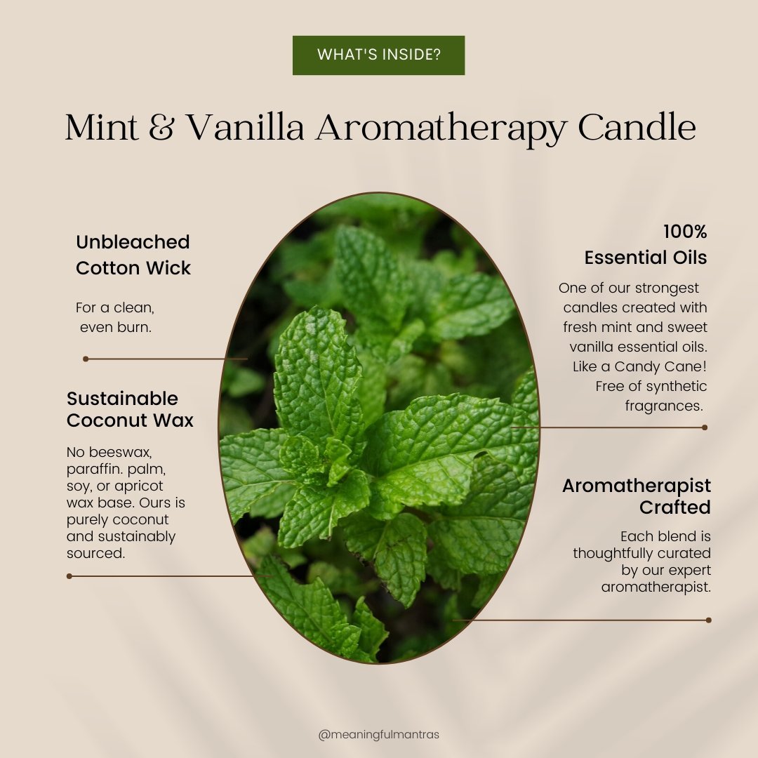 You Are Joy Mint & Vanilla Candle - Vegan America