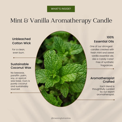 You Are Joy Mint & Vanilla Candle - Vegan America
