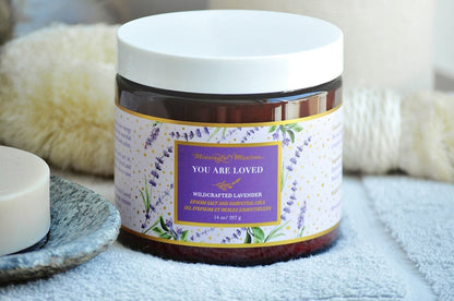 You Are Loved Wildcrafted French Lavender 14oz Epsom Salt