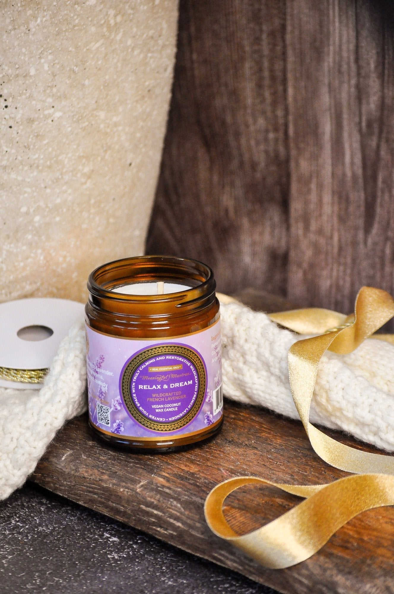 Relax & Dream Wildcrafted French Lavender Candle - Vegan America
