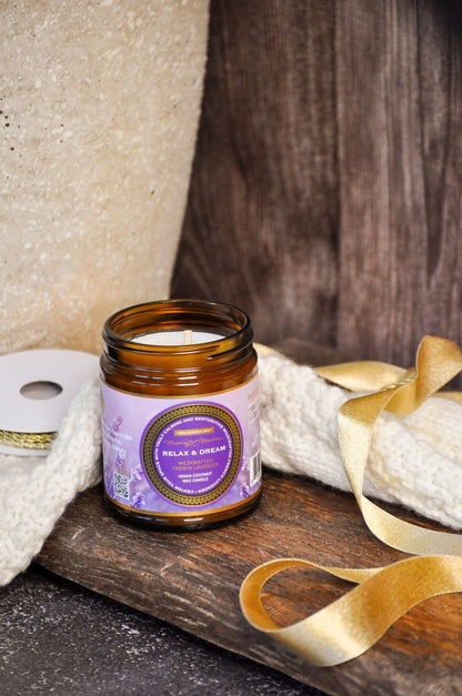 Relax & Dream Wildcrafted French Lavender Candle - Vegan America