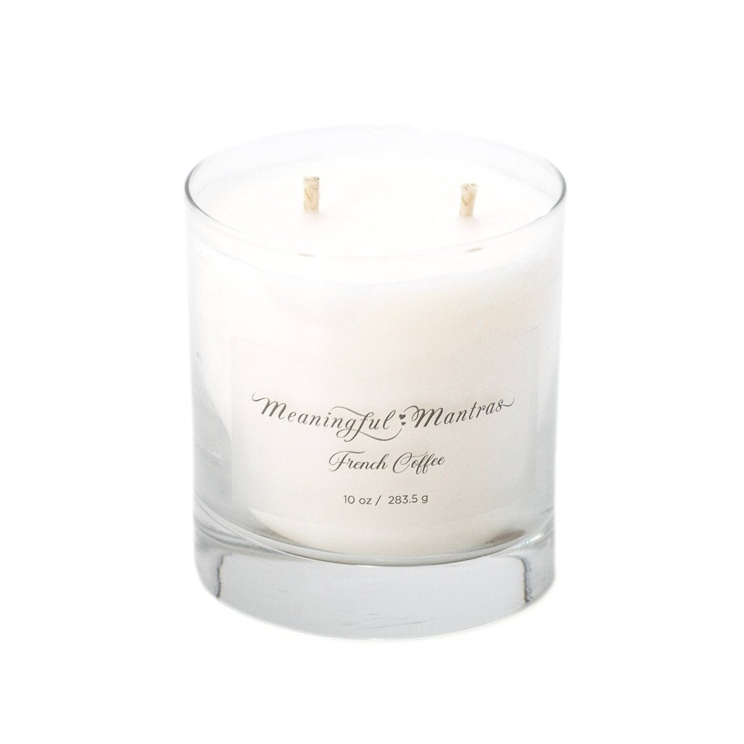 French Coffee 10oz Minimalistic Aromatherapy Candle - Vegan America