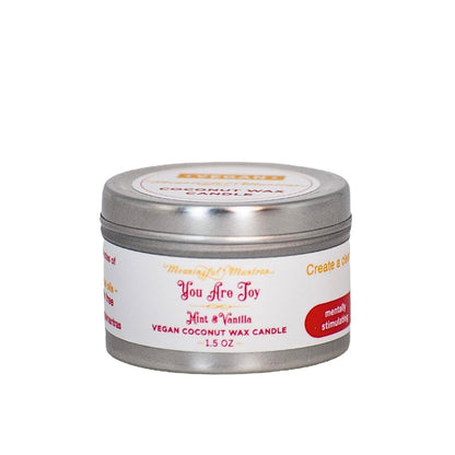 1.5oz Mint Vanilla Tin Candle - Vegan America