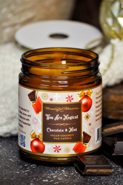 You Are Magical Chocolate & Mint Aromatherapy Candle